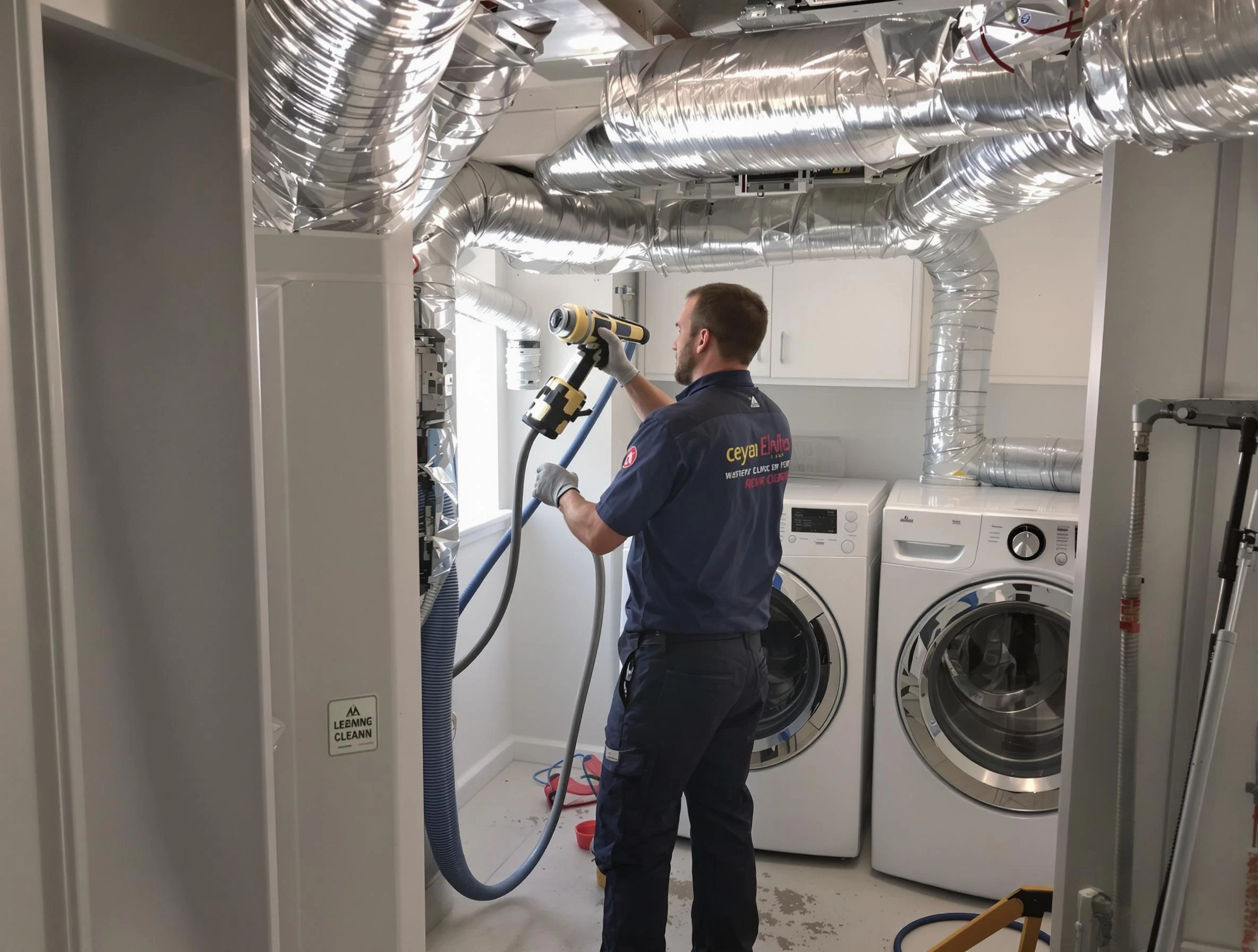 Coolidge Dryer Vent Cleaning specialist using advanced equipment for thorough duct cleaning in Coolidge