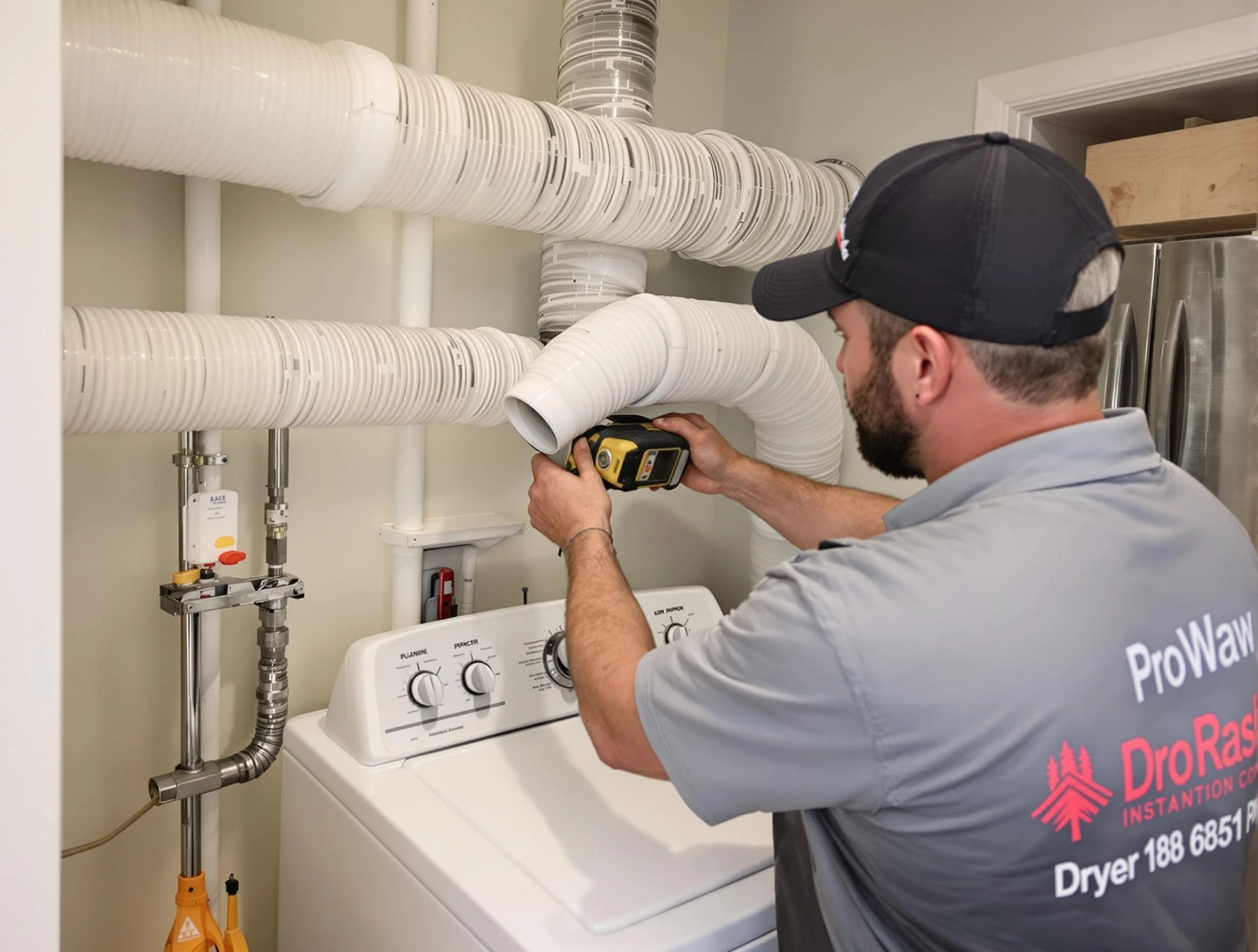 Professional dryer vent hose installation by Coolidge Dryer Vent Cleaning in Coolidge