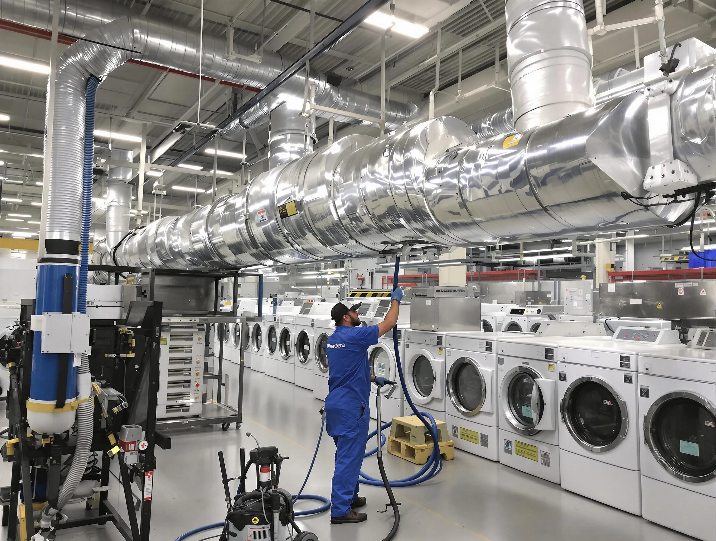 Coolidge Dryer Vent Cleaning team performing heavy-duty industrial dryer vent cleaning in Coolidge